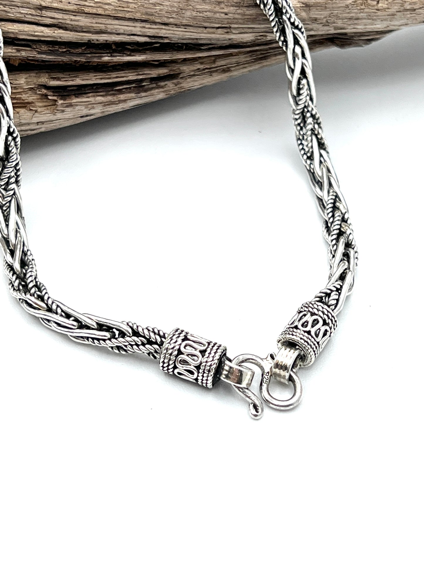 Sterling Silver Thai Braided Chain Necklaces