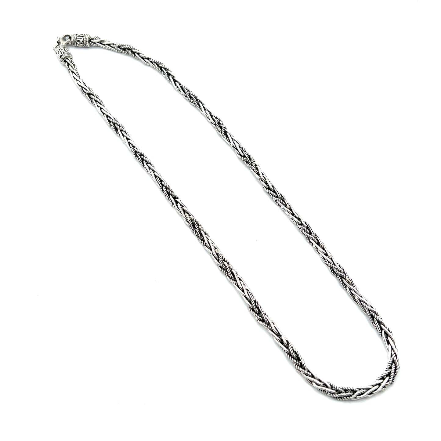 Sterling Silver Thai Braided Chain Necklaces