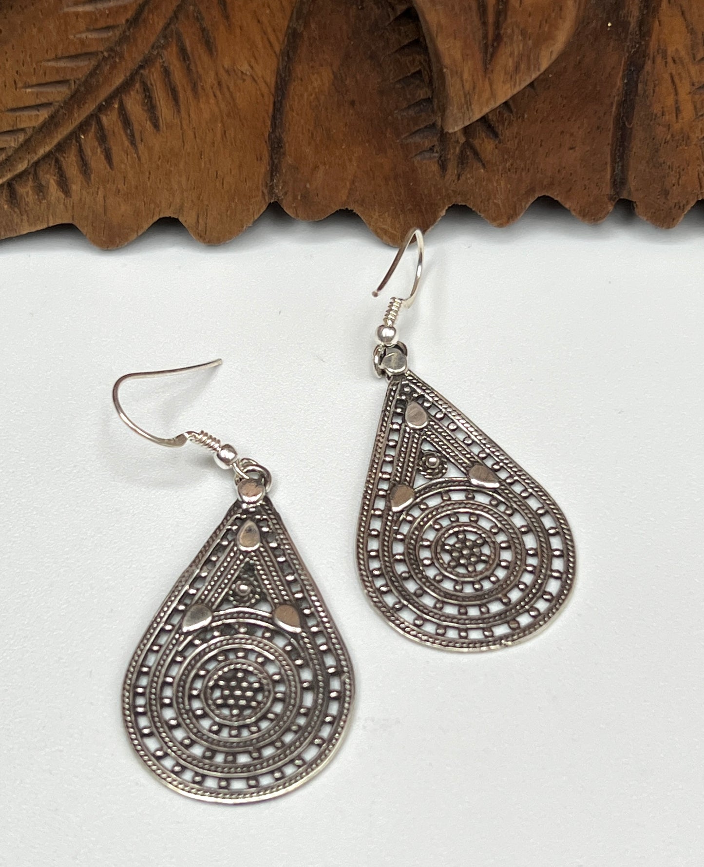 Small Beaded Filigree Earrings
