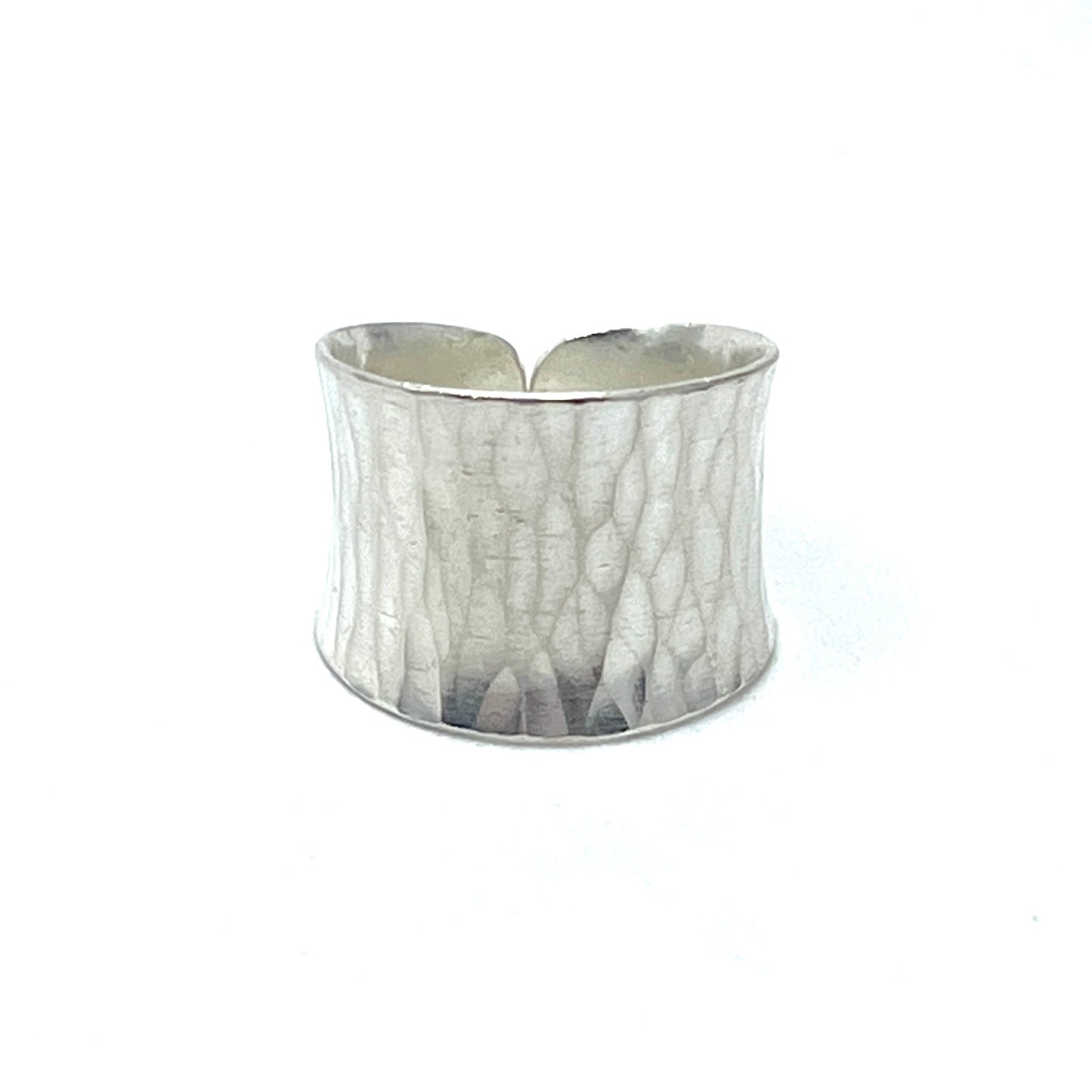 Sterling Silver Soft Hammered Ring