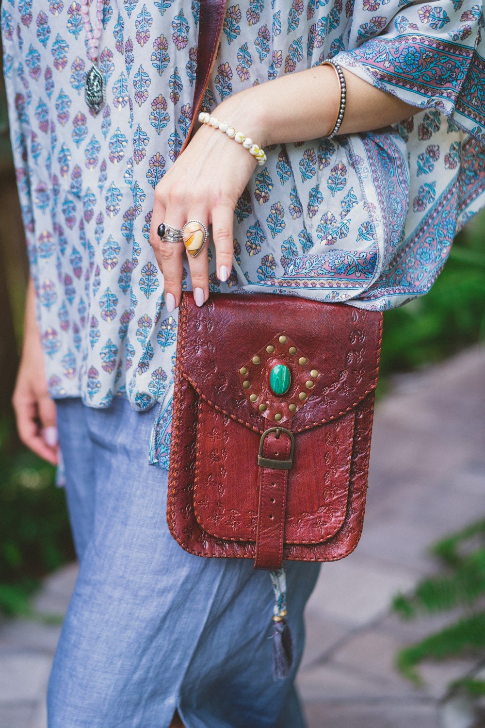 Camel leather online purse