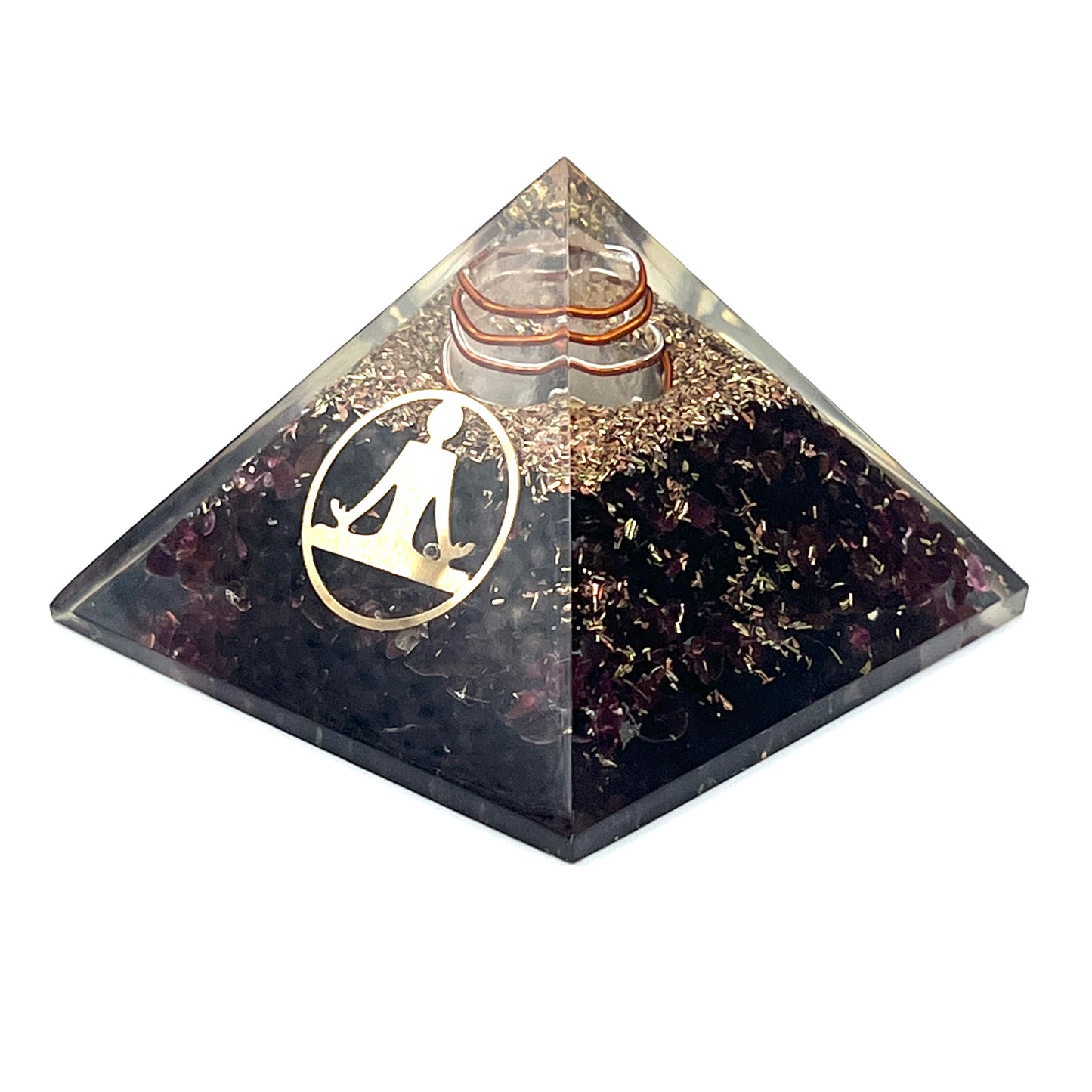 Garnet Orgonite Pyramids