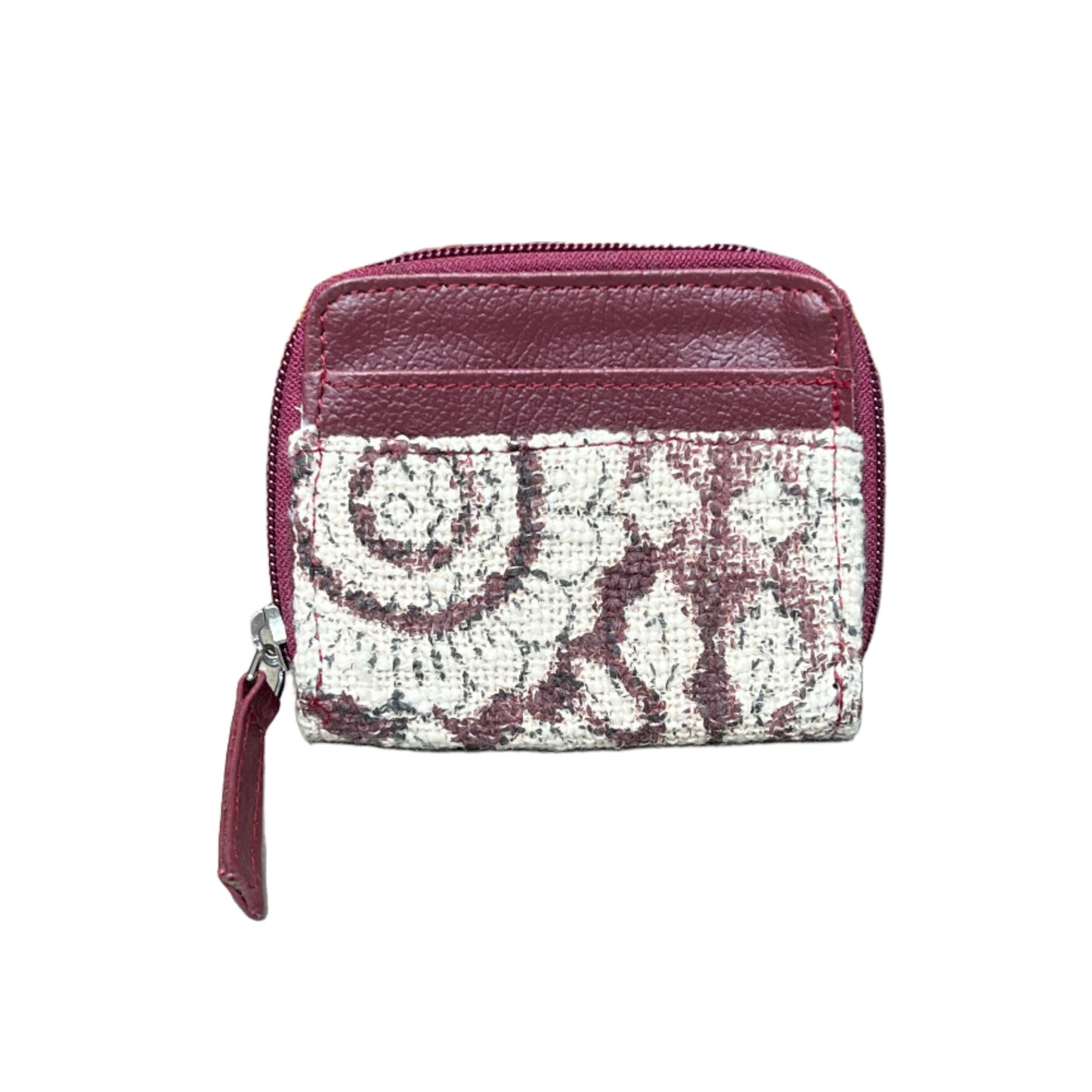 Flower Block Print Vegan Wallet