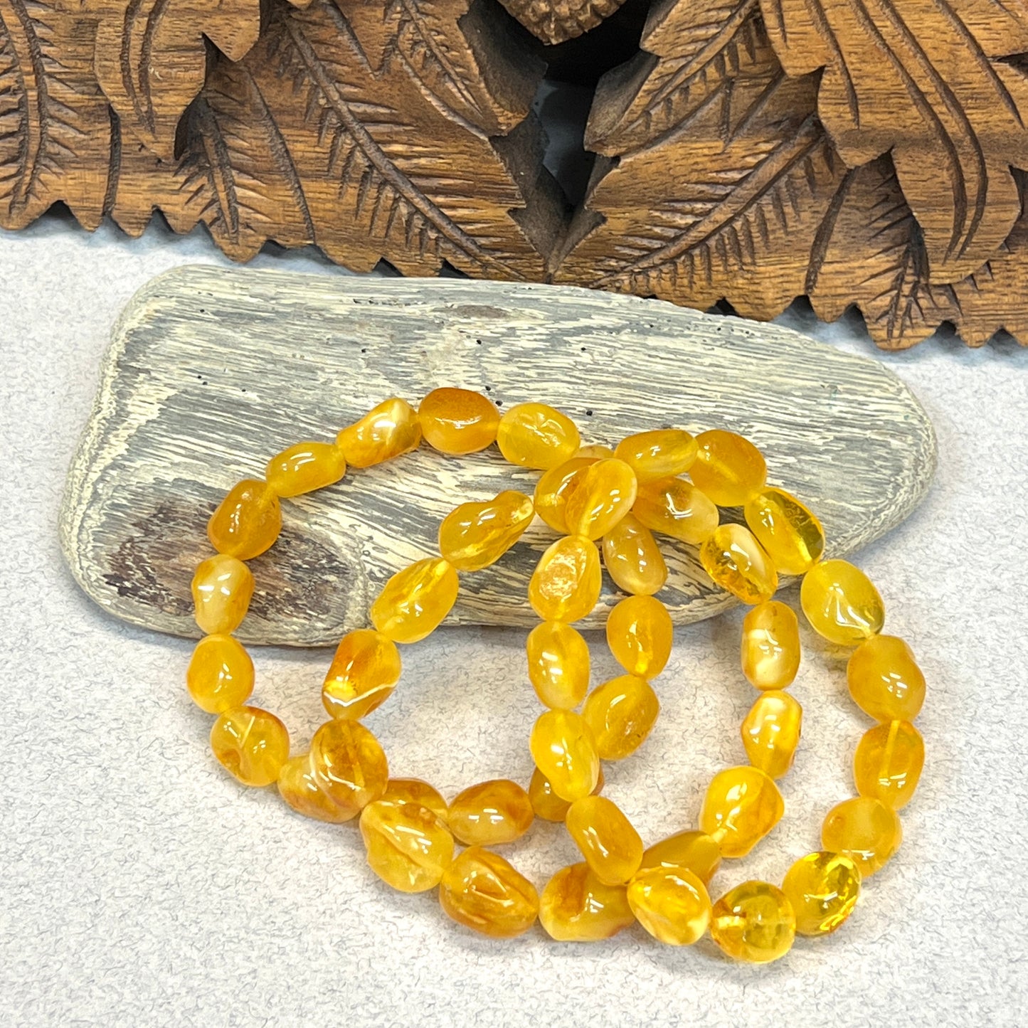 Butterscotch Amber Stretchy Bracelets