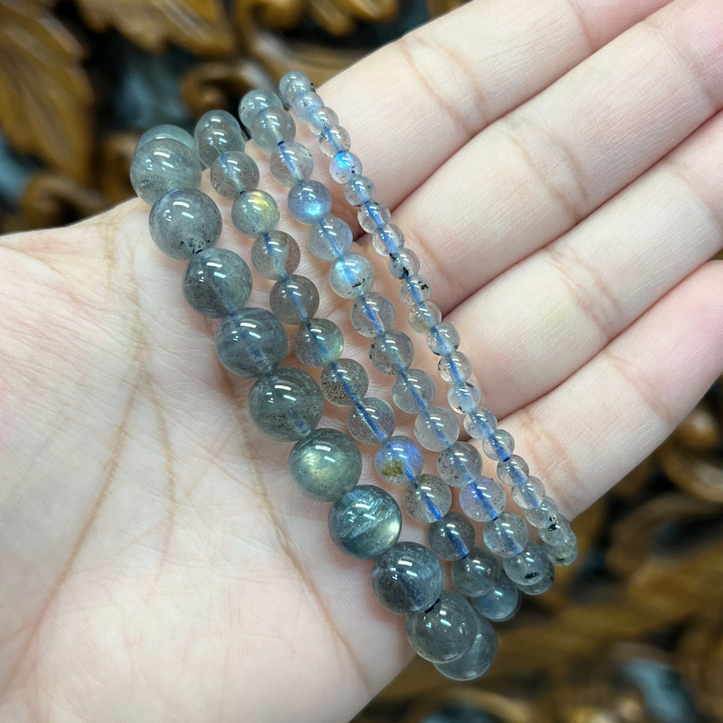 A+ Quality Labradorite Stretchy Bracelets