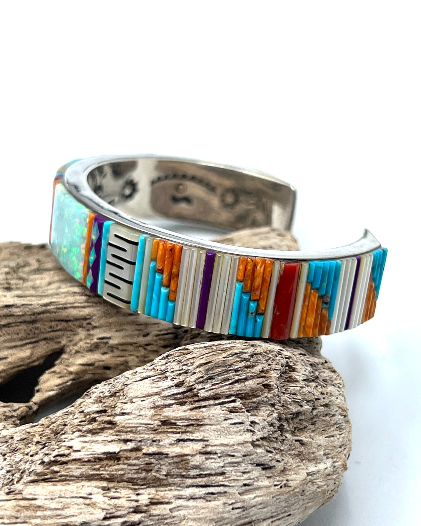 Vintage Matchstick Opal Bracelet by David Freeland