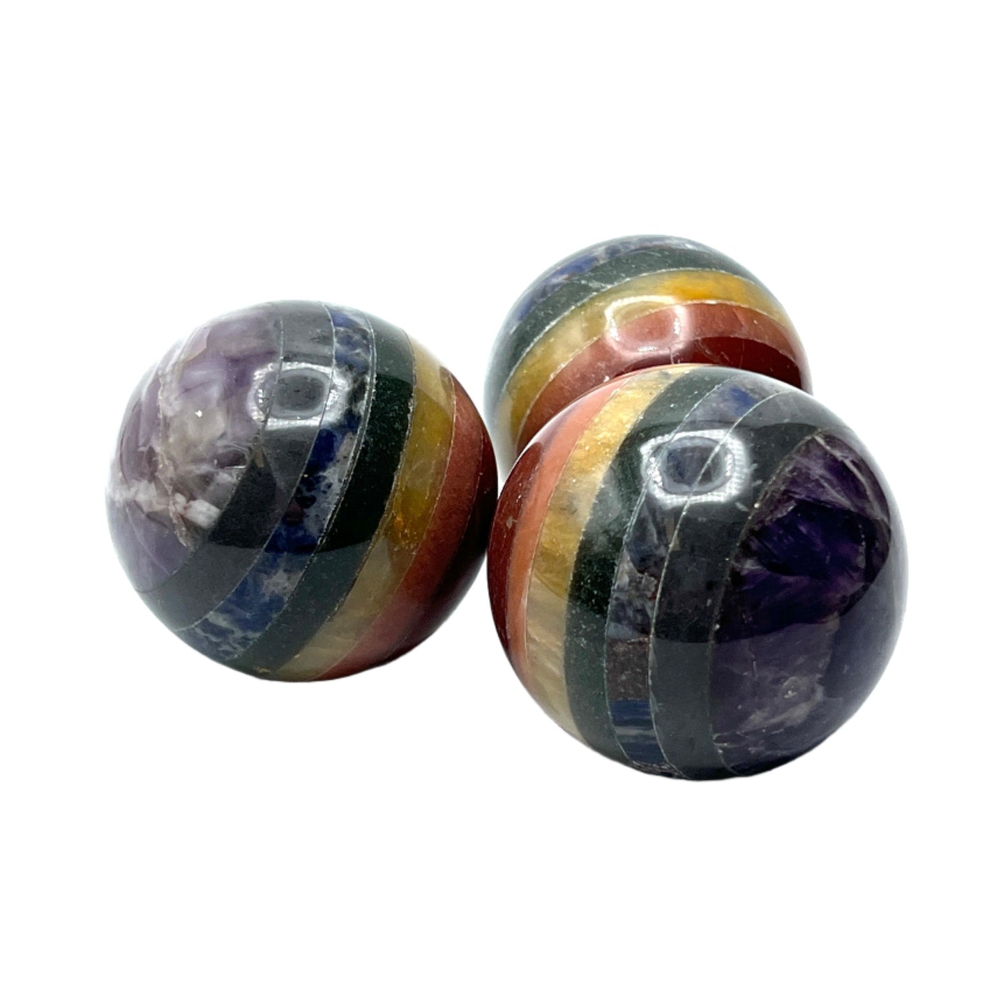 7 Gemstone Chakra Spheres