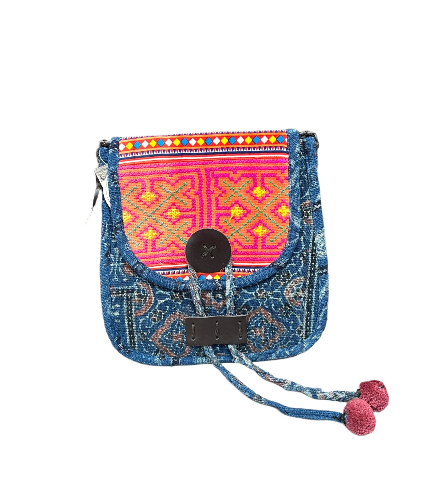 Laso Button Crossbody Bag