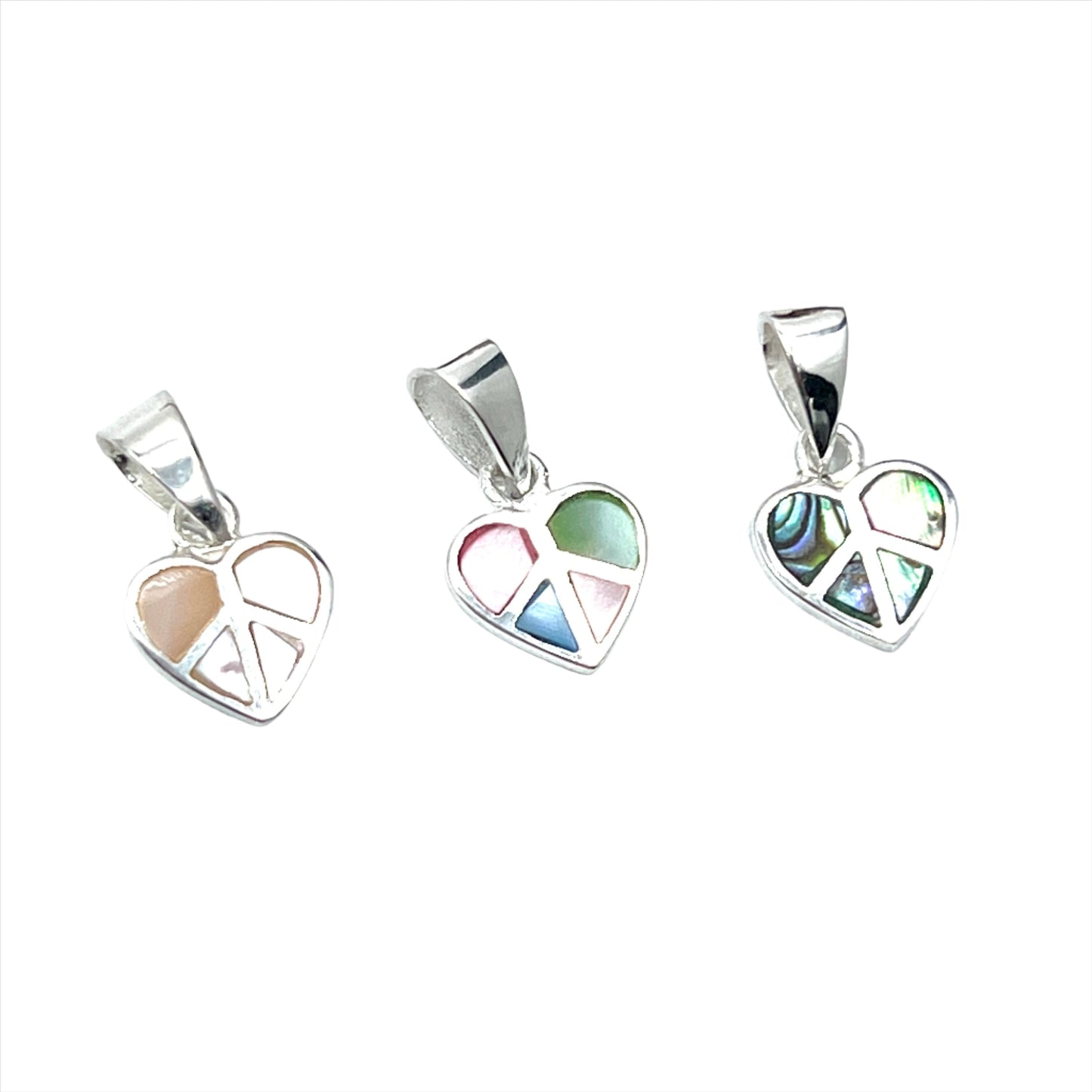 Heart Peace Sign Pendants