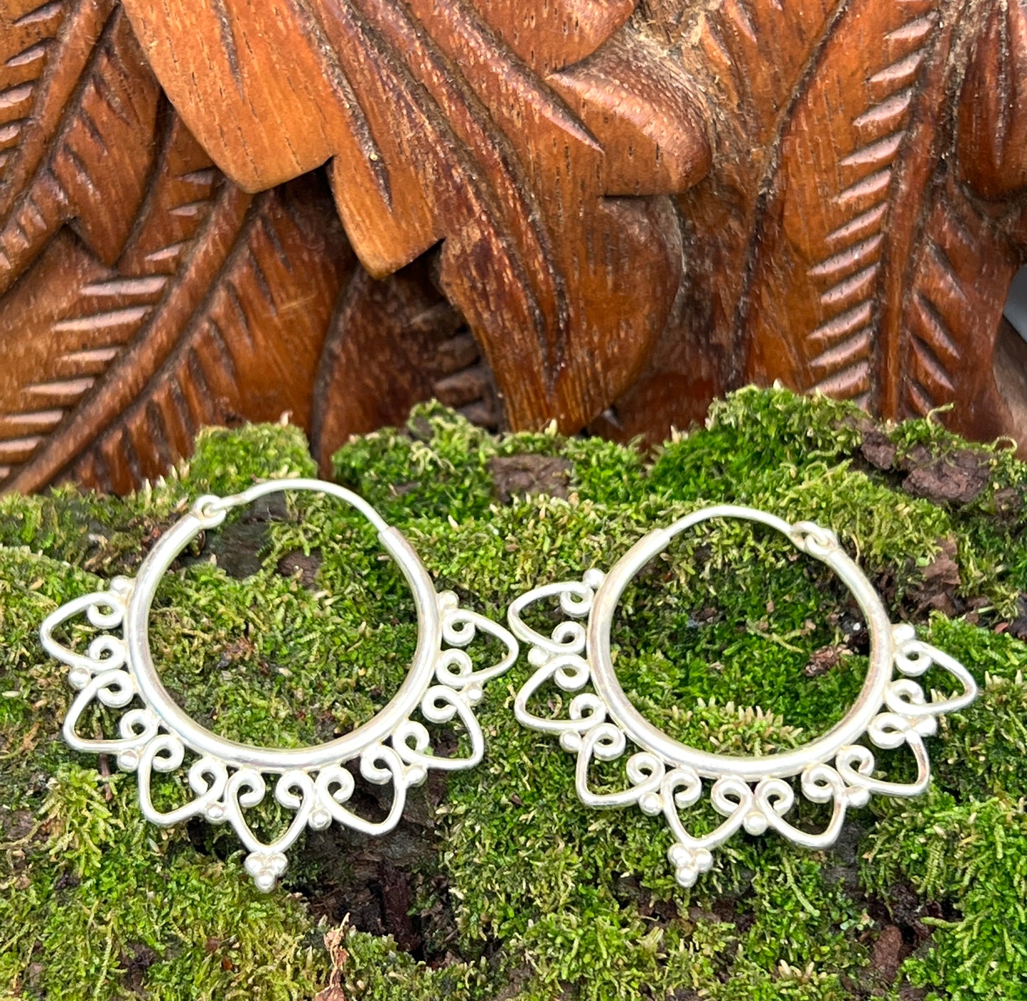 Tribal Ring Hoop Earrings