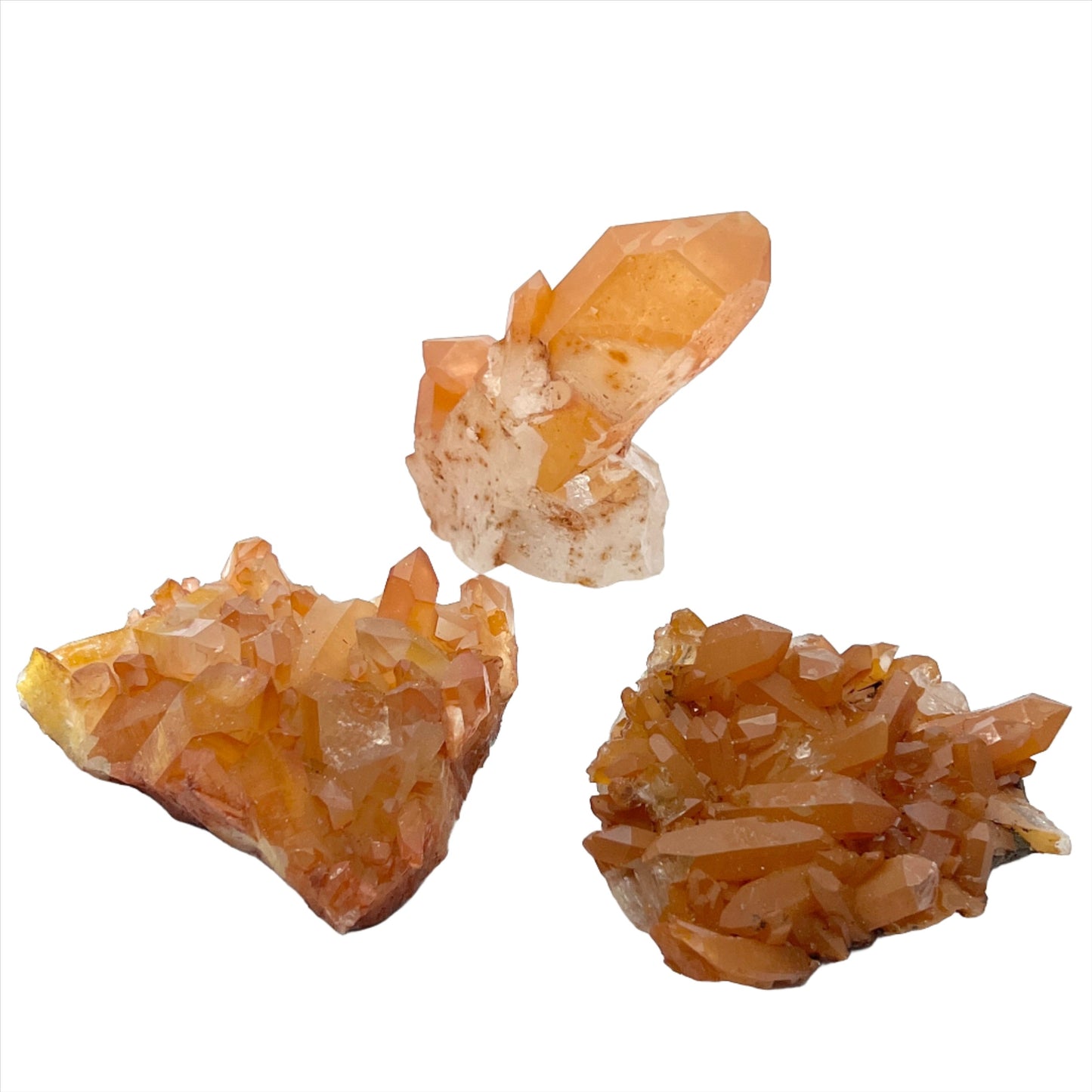 A+ Tangerine Quartz Clusters