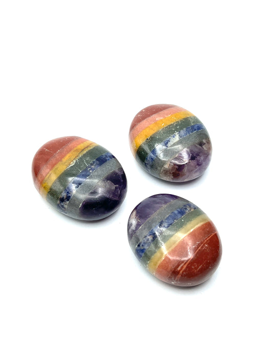 7 Gemstone Chakra Palmstone