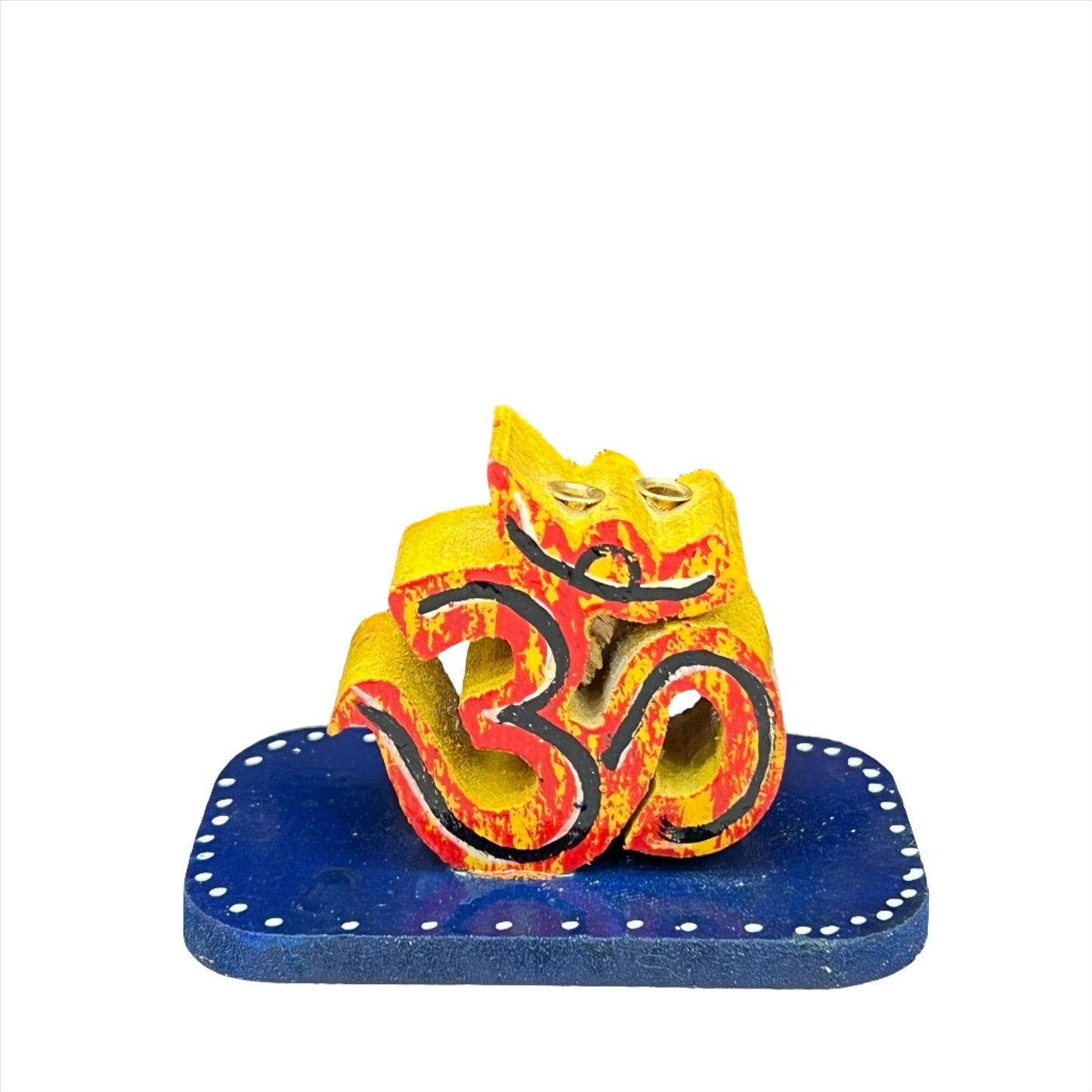Om Painted Incense Burner