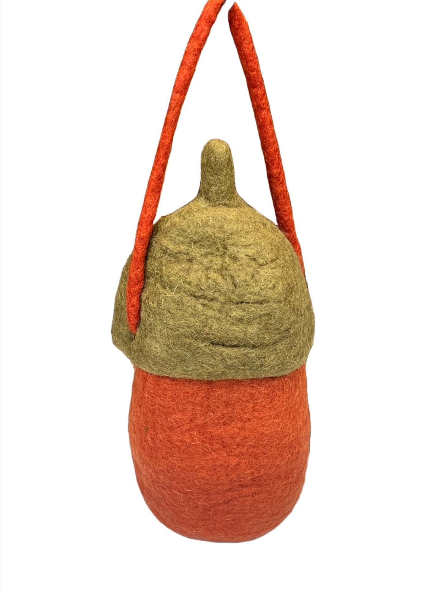 Hand felted Acorn Wool Bags
