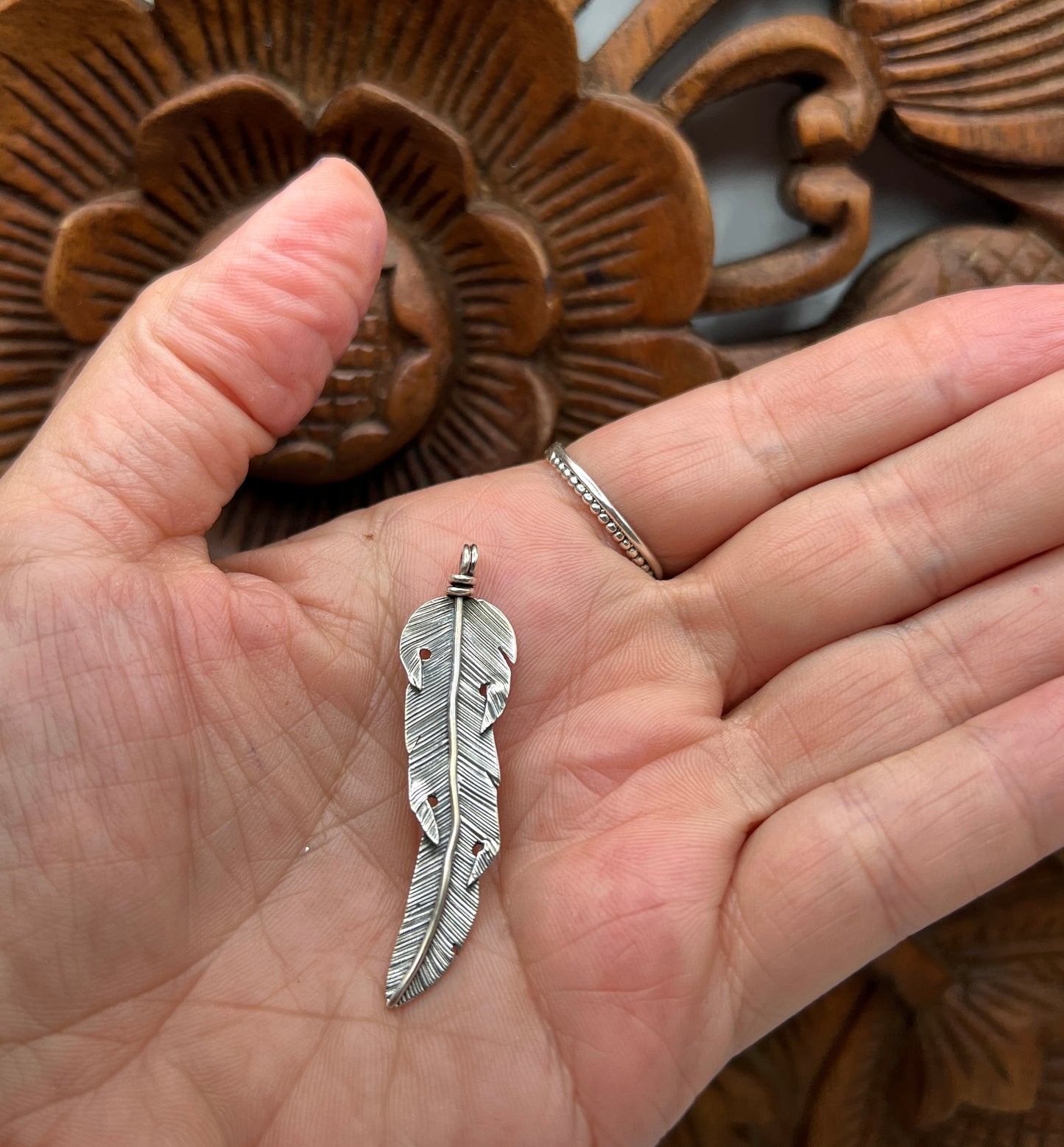 Sterling Silver Feather Pendants