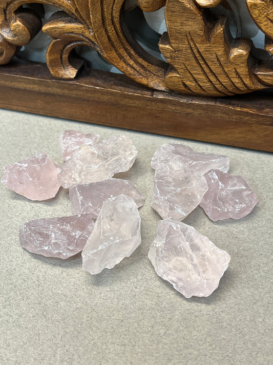 Cabashon Quality Raw Rose Quartz