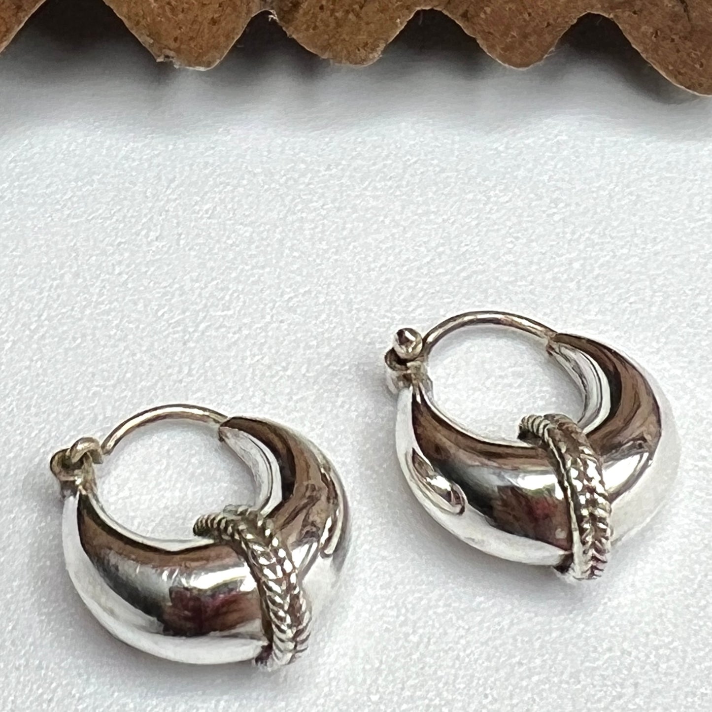 Small Tribal Hoop Earrings