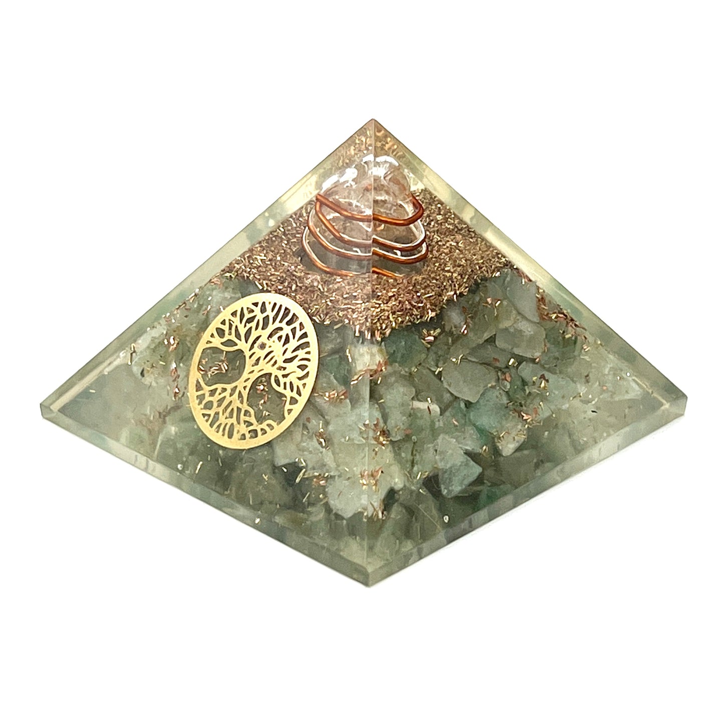 Green Aventurine Orgonite Pyramids