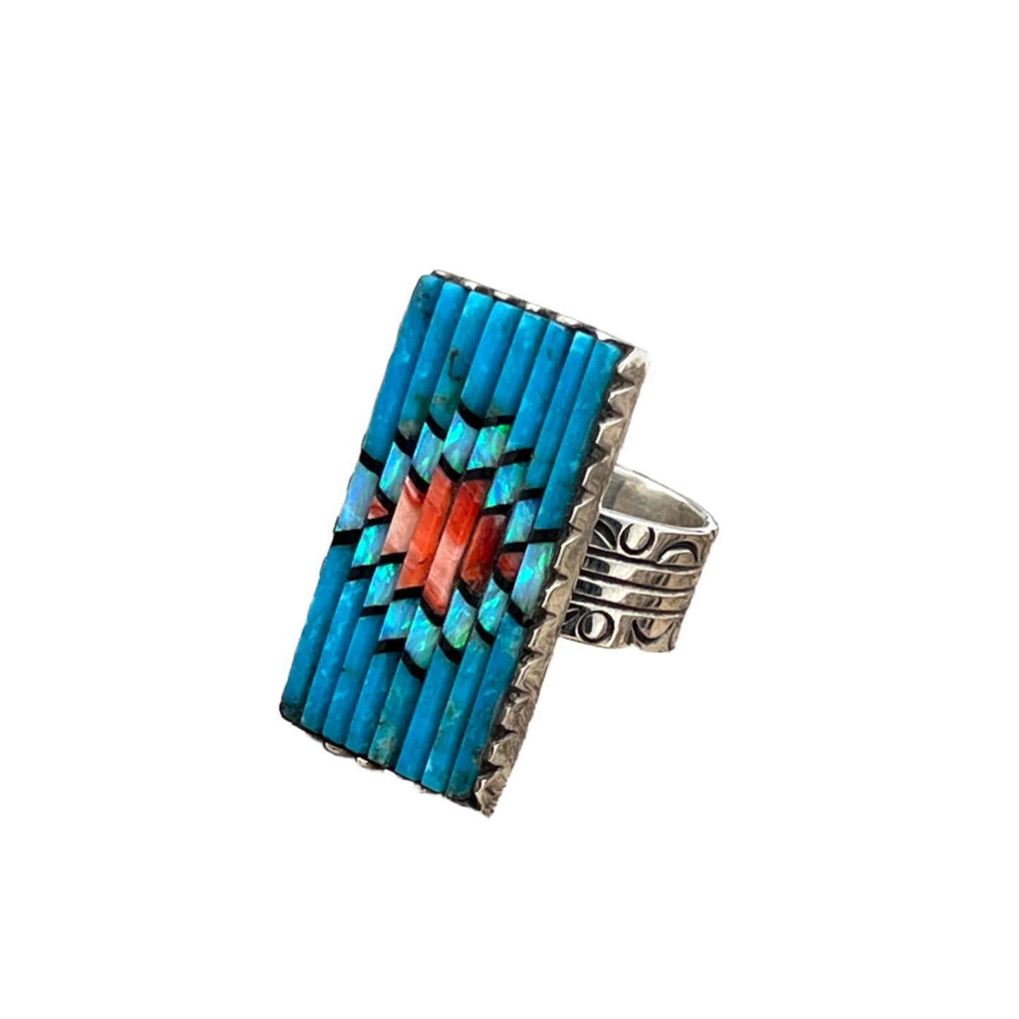 Vintage Matchstick Gemstone Rings by David Freeland