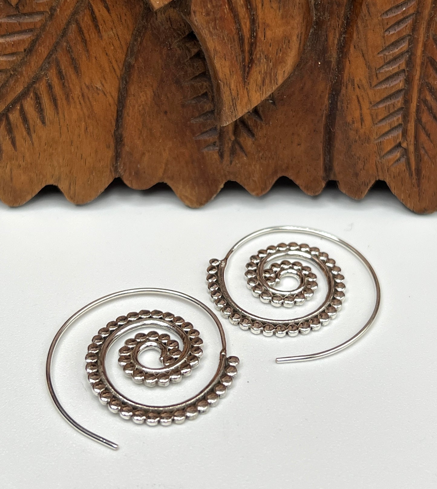 Beaded Slide Hoop Earrings