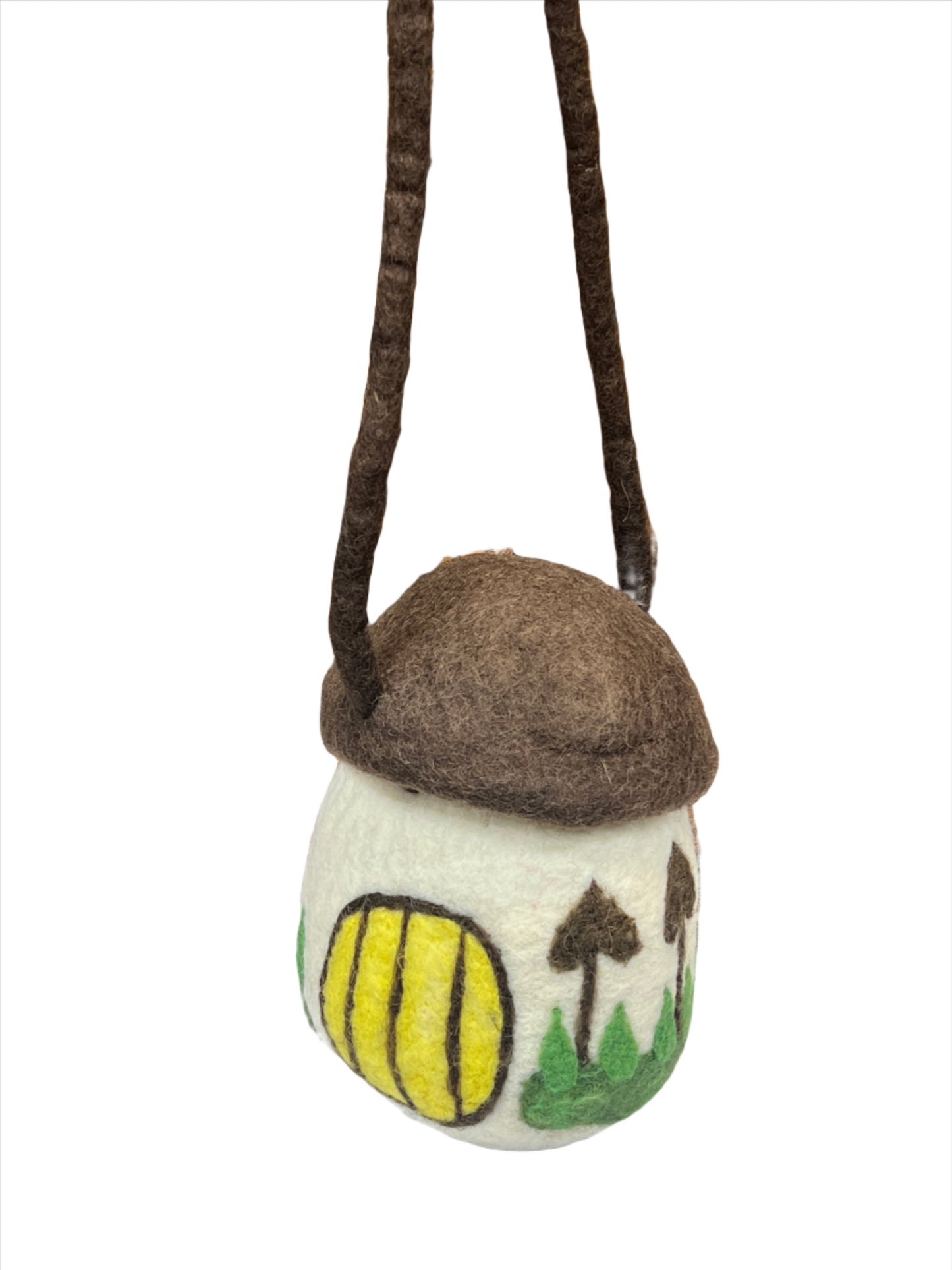 Hand felted Mushroom Wool Bags