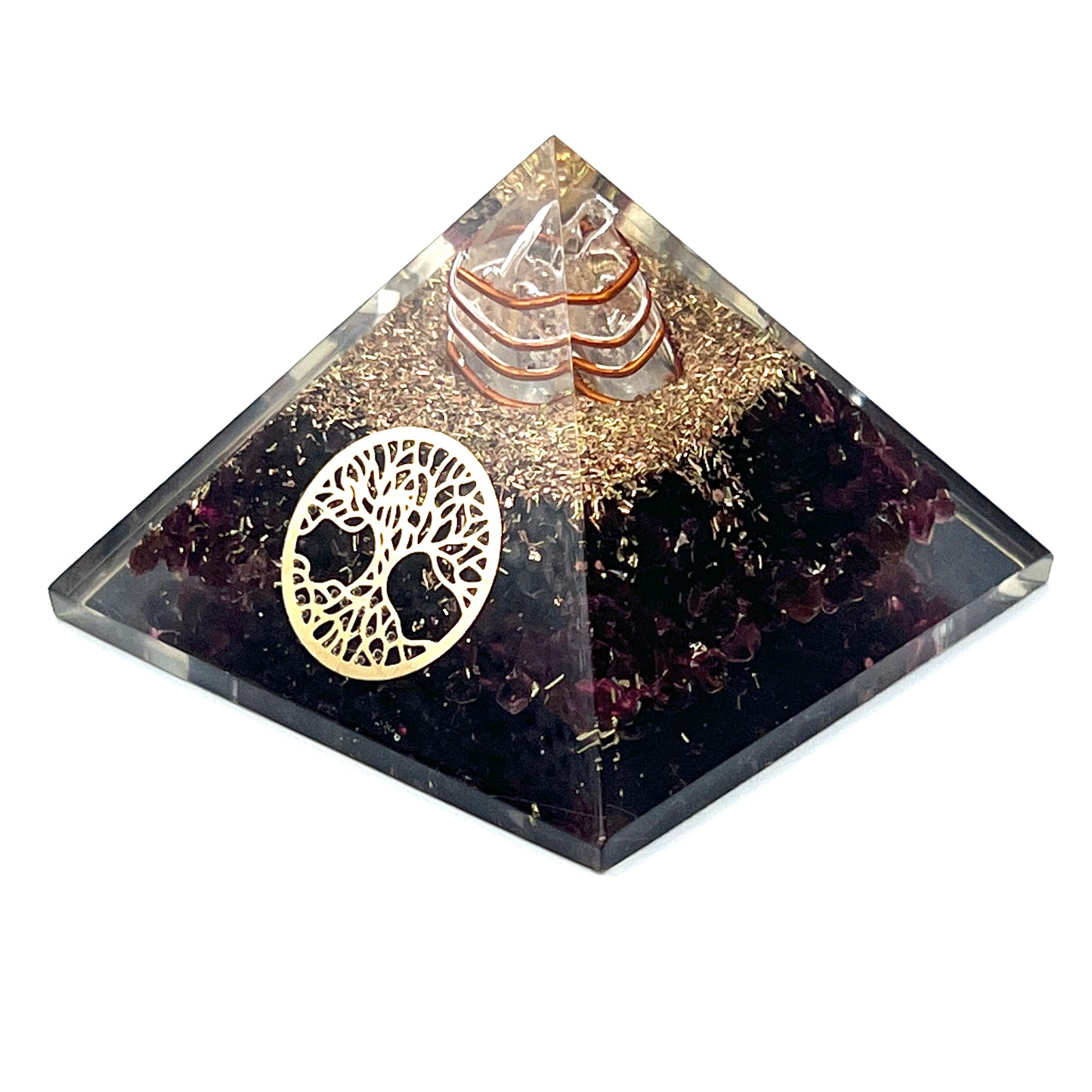 Garnet Orgonite Pyramids