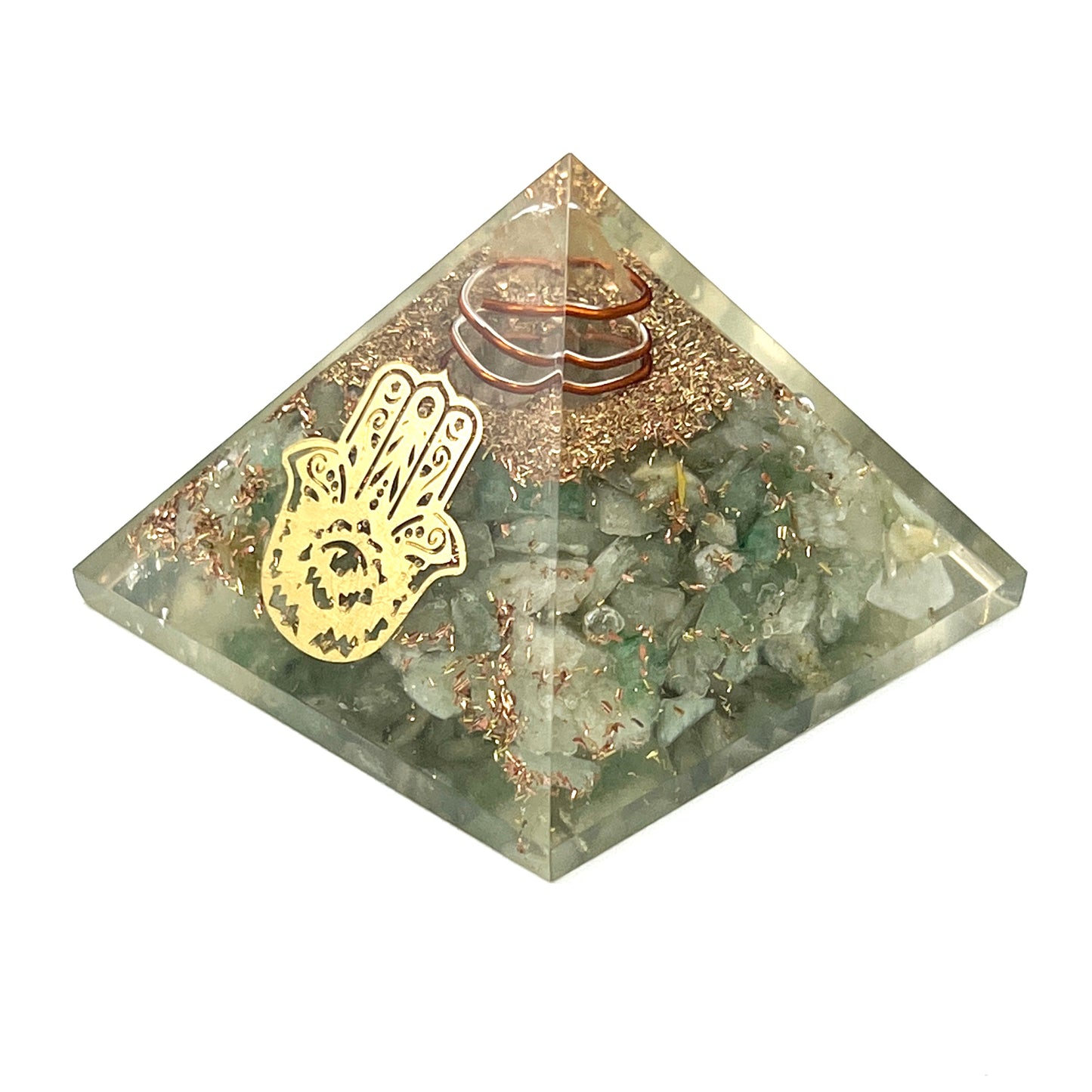 Green Aventurine Orgonite Pyramids