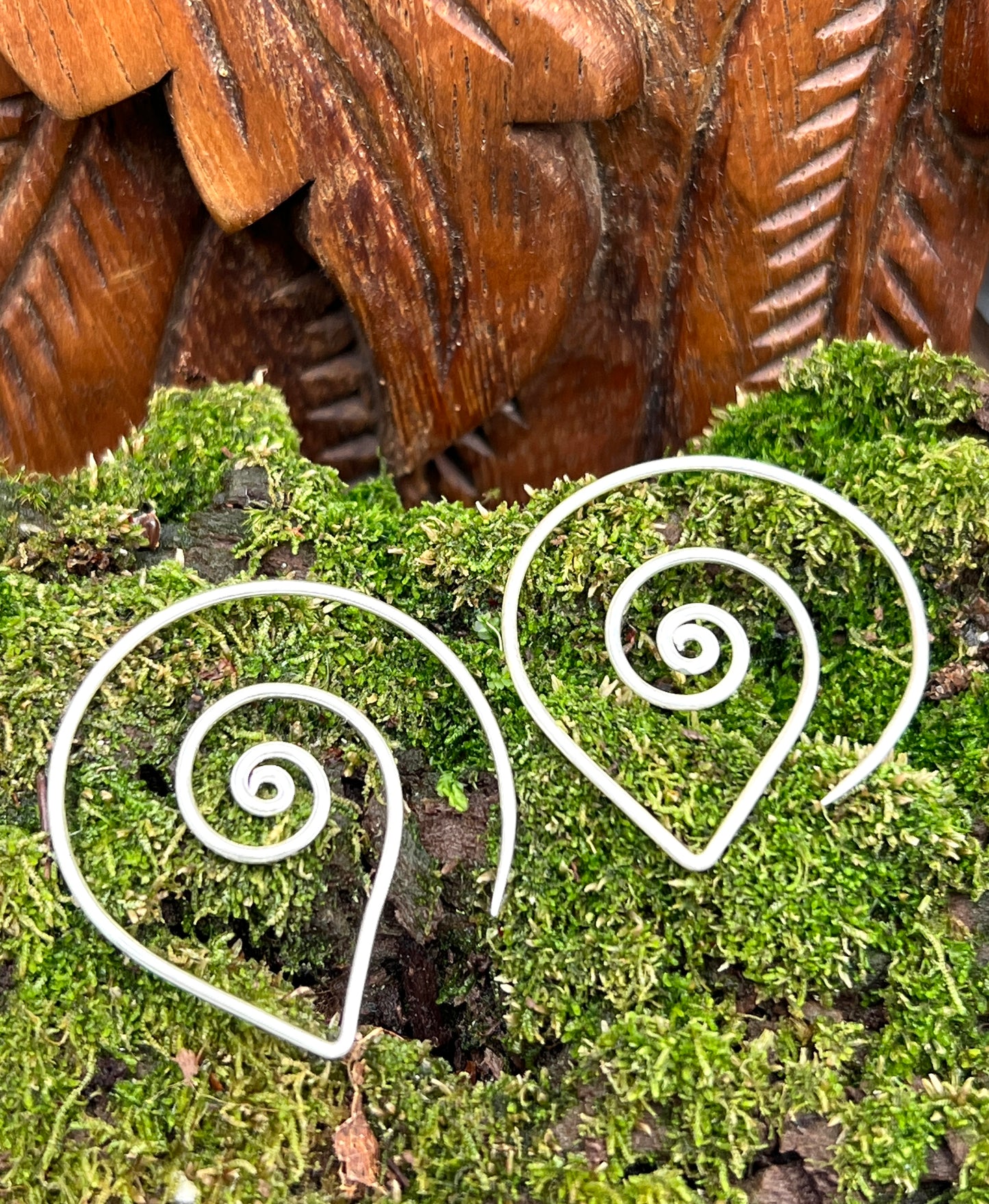 Swirl Slide Hoop Earrings