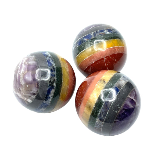 7 Gemstone Chakra Spheres
