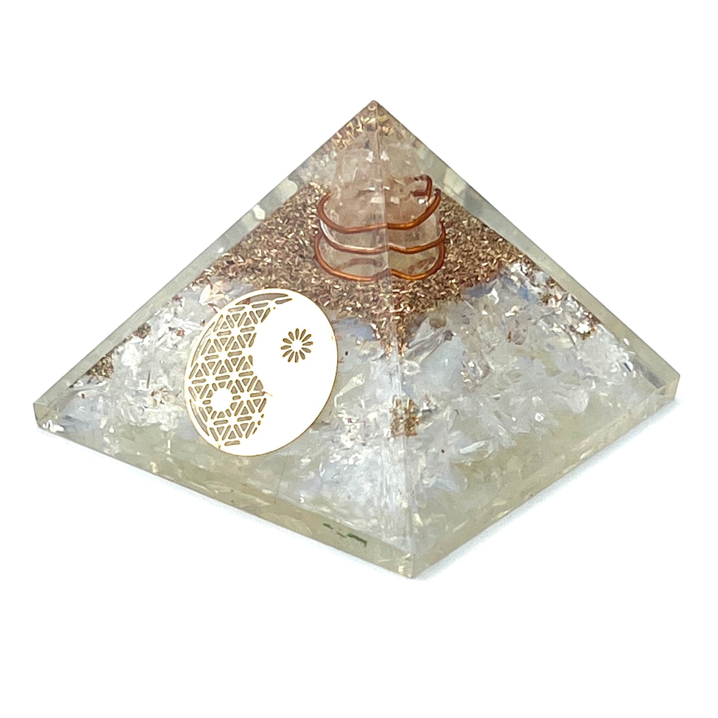 Opalite Orgonite Pyramids