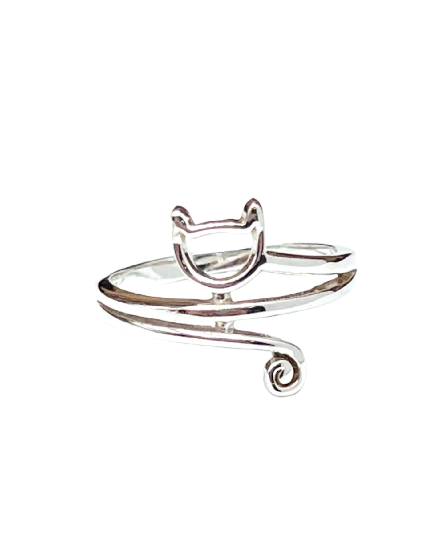 Sterling Silver Cat Ring