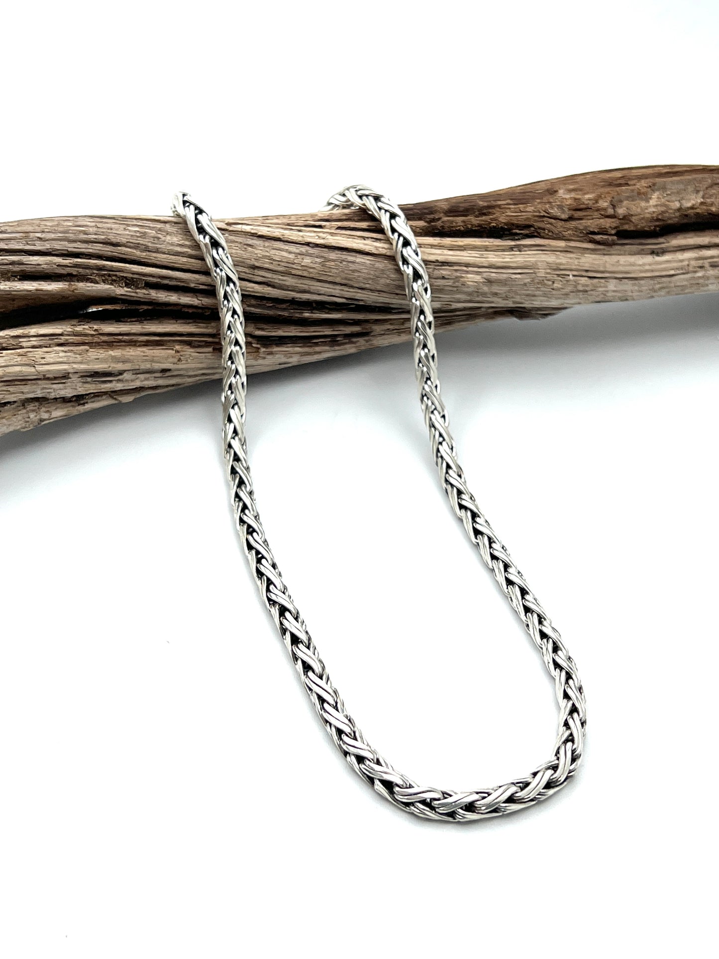 Sterling Silver Thai Braided Chain Necklaces