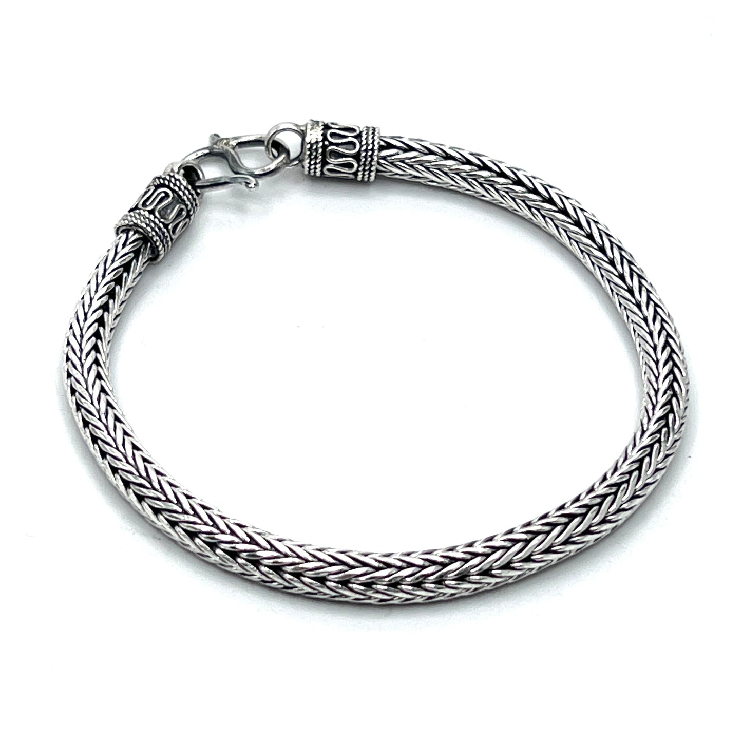 Sterling Silver Braided Chain Bracelets