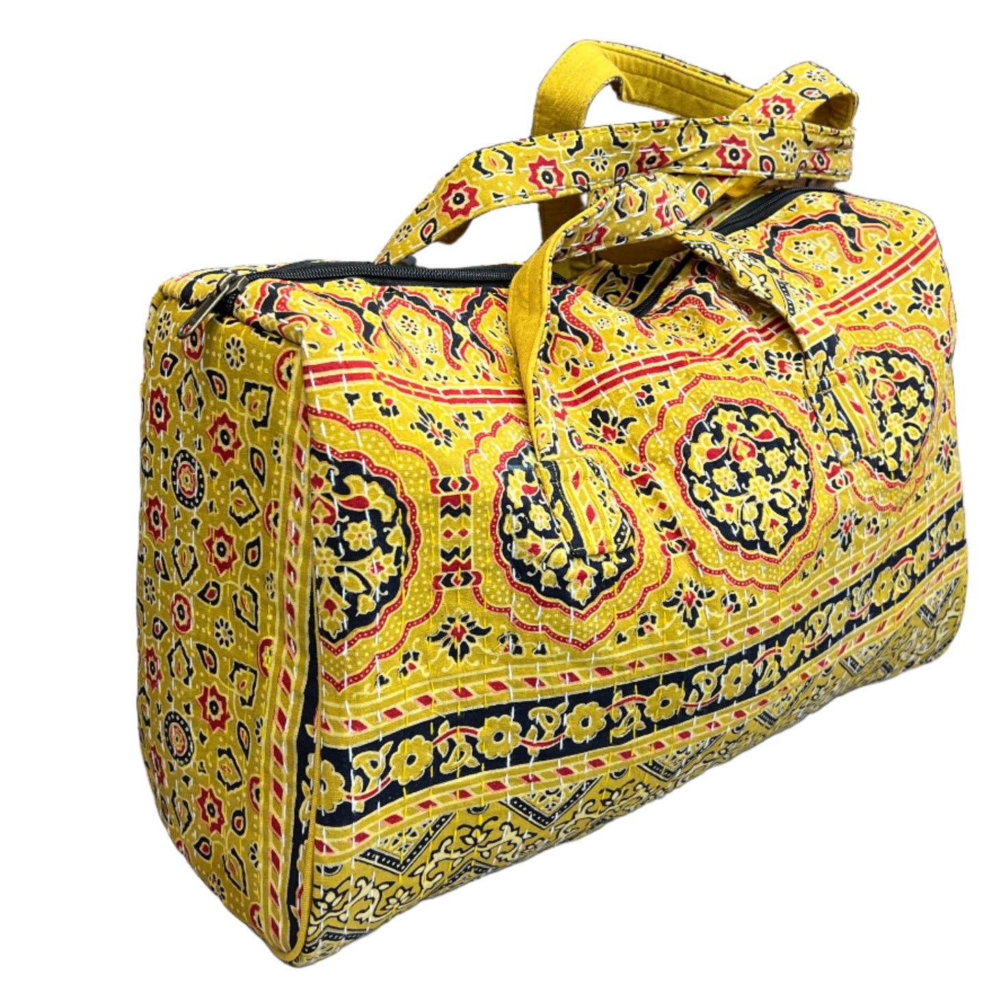 Rajasthani Print Kantha Duffle Bag