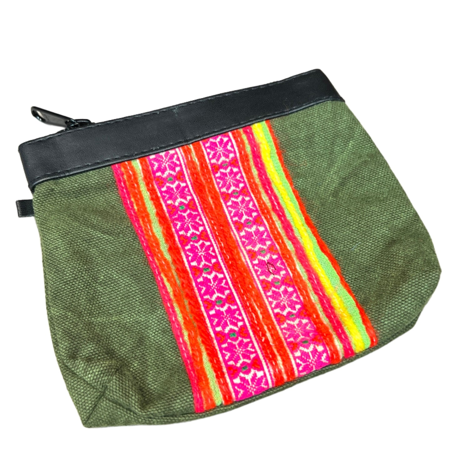 Leather Trim Coin Purse