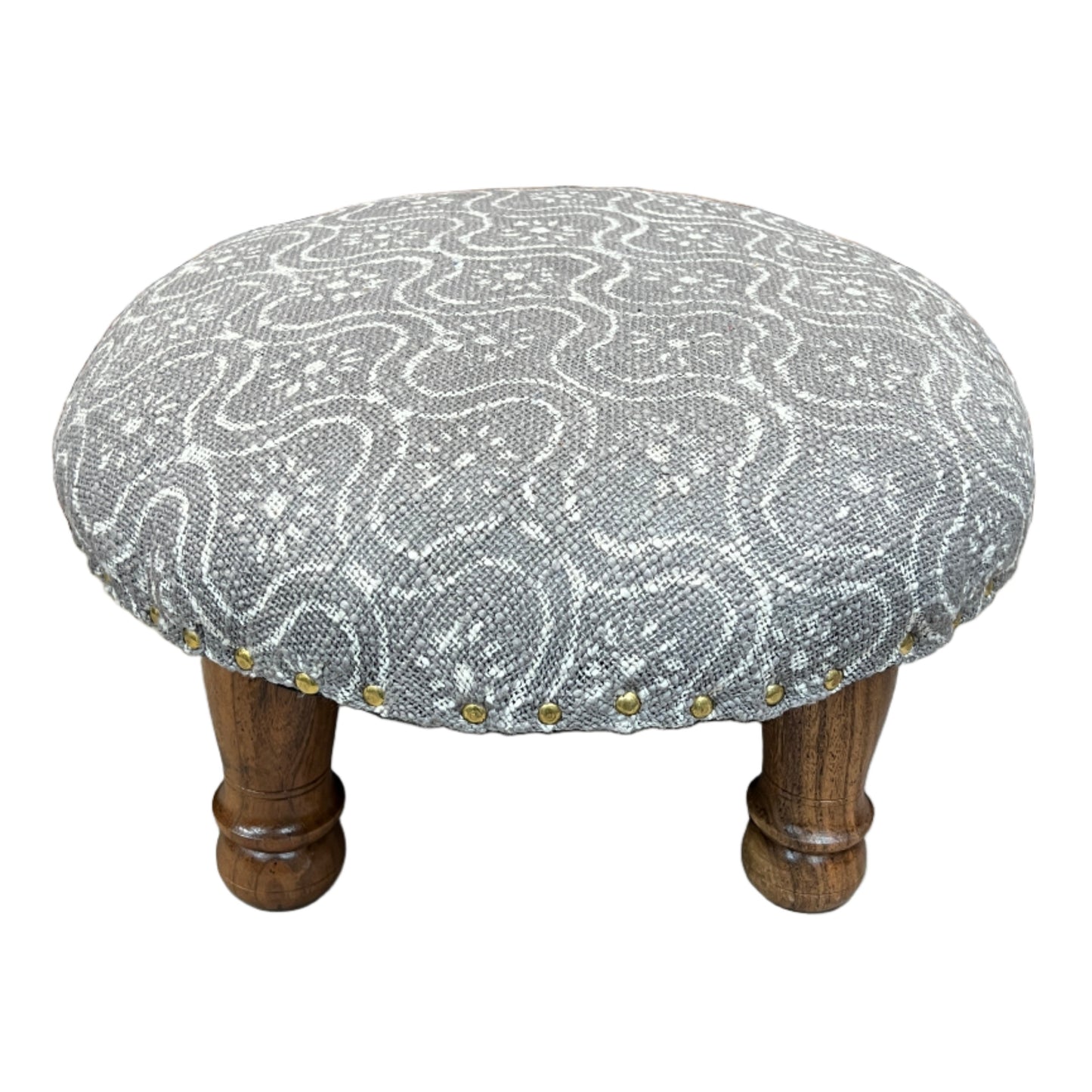 Block Print Foot Stool | Round