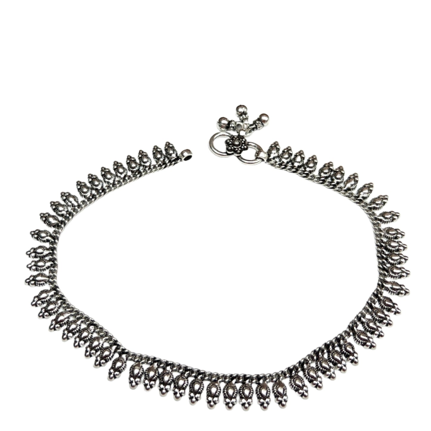 Sterling Silver Rajasthani Design Anklets