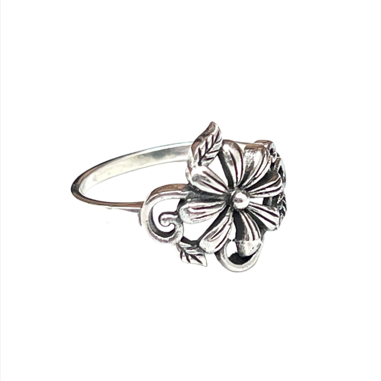 Sterling Flower Ring