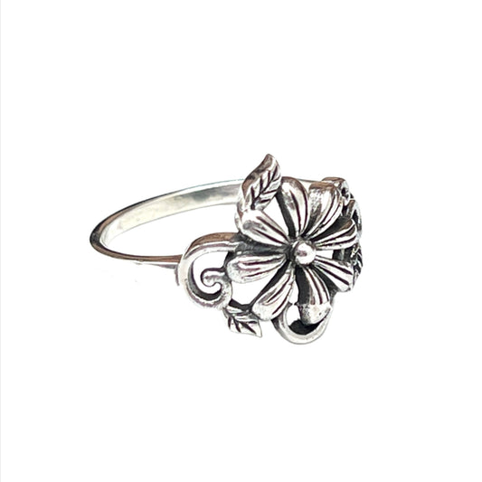 Sterling Flower Ring