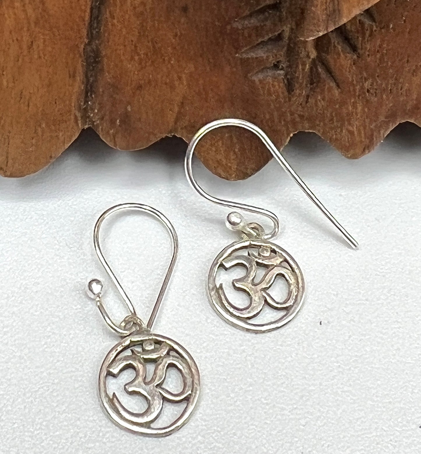 Circle Om Earrings