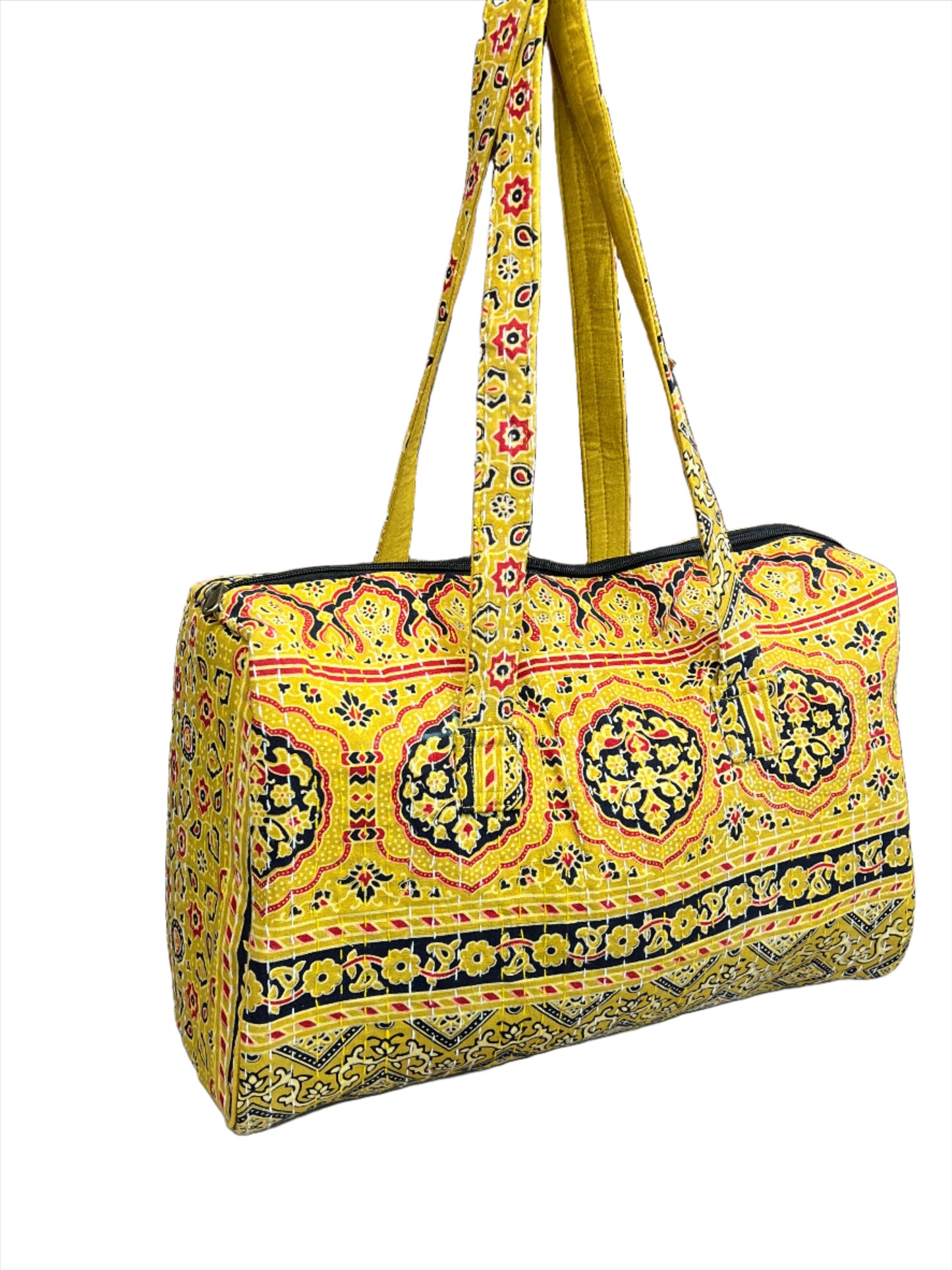 Rajasthani Print Kantha Duffle Bag