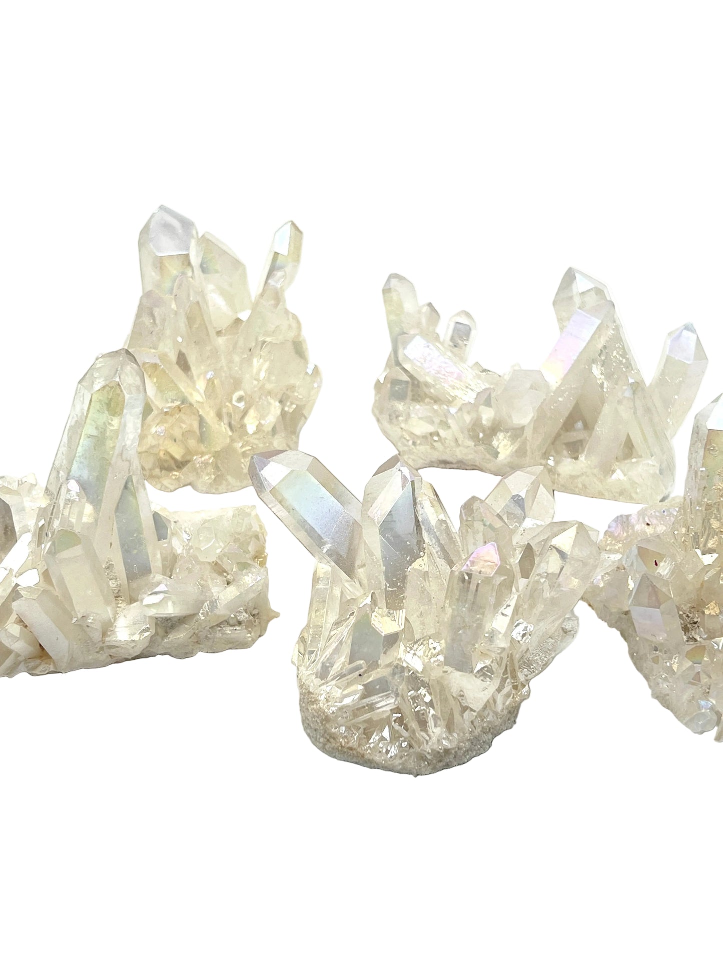 Angel Aura Quartz Clusters