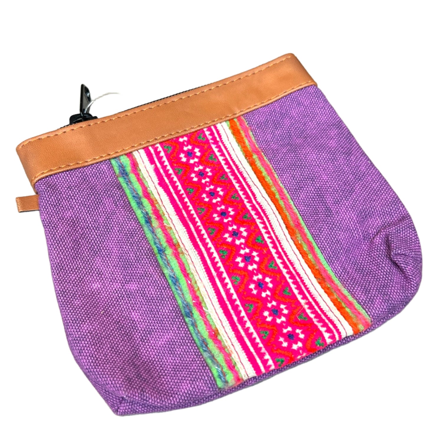 Leather Trim Coin Purse