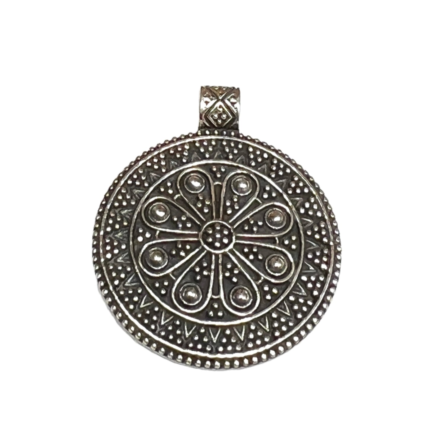 Oxidized Silver Tribal Pedants