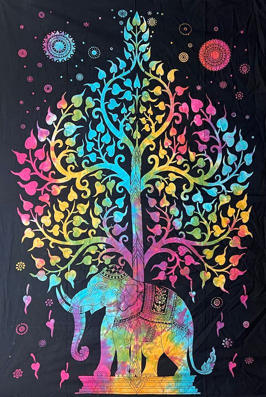 Elephant Tree of Life Tapestry | 6 Colors