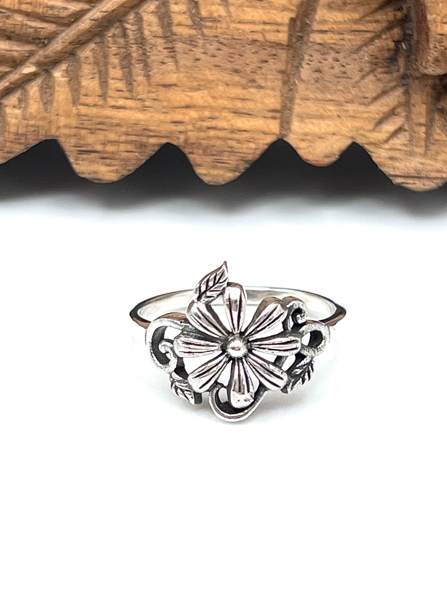 Sterling Flower Ring