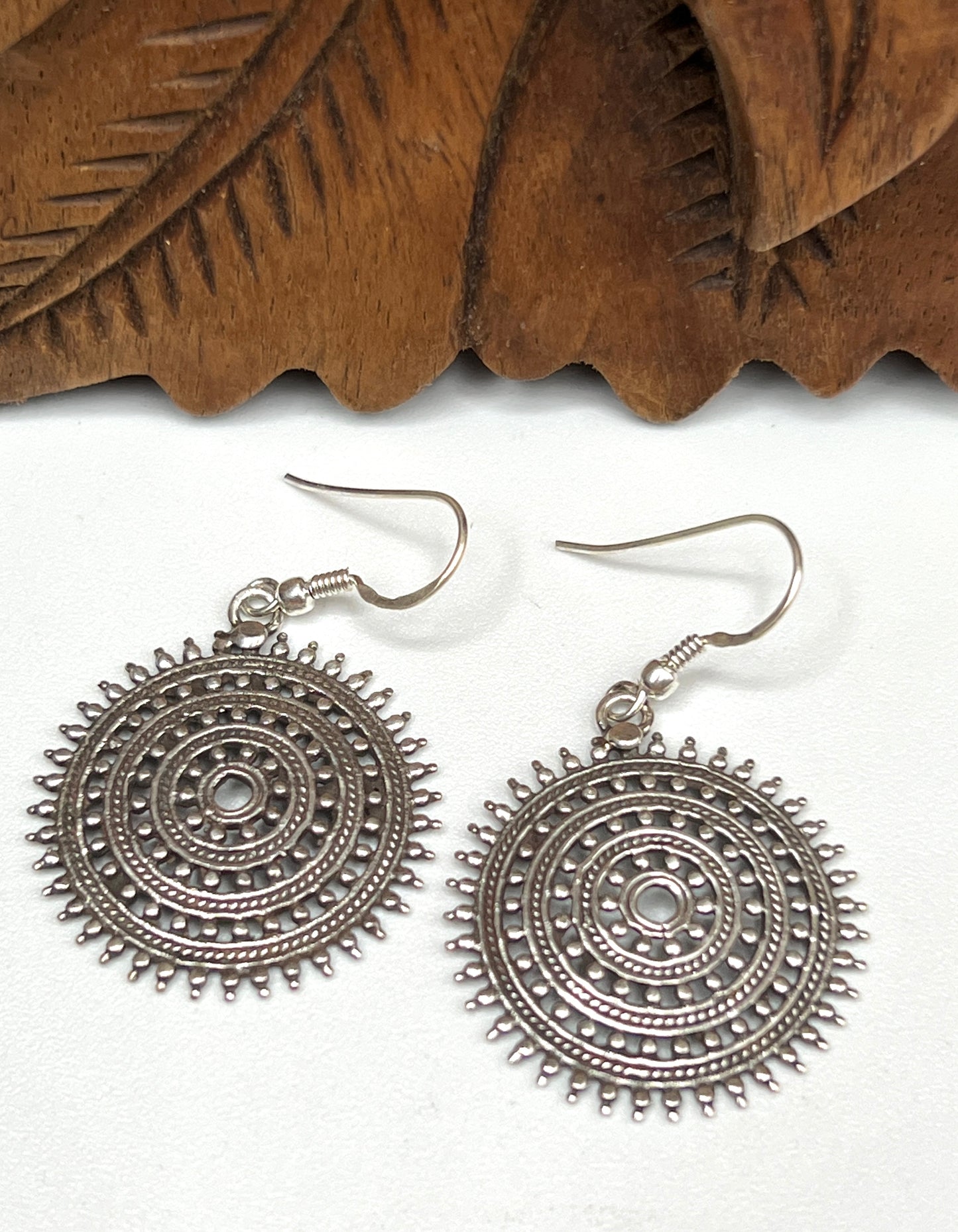 Small Beaded Filigree Earrings