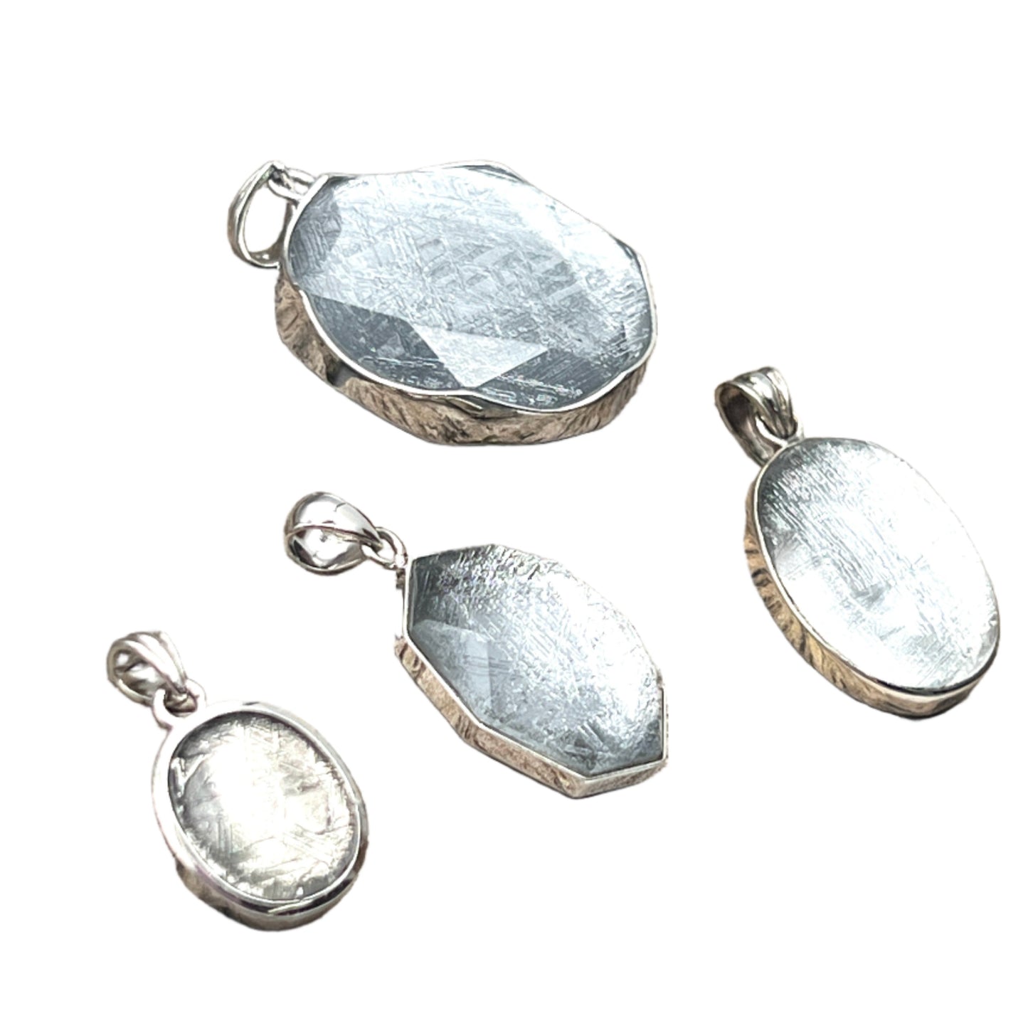 Sterling Silver Iron Meteorite Pendants