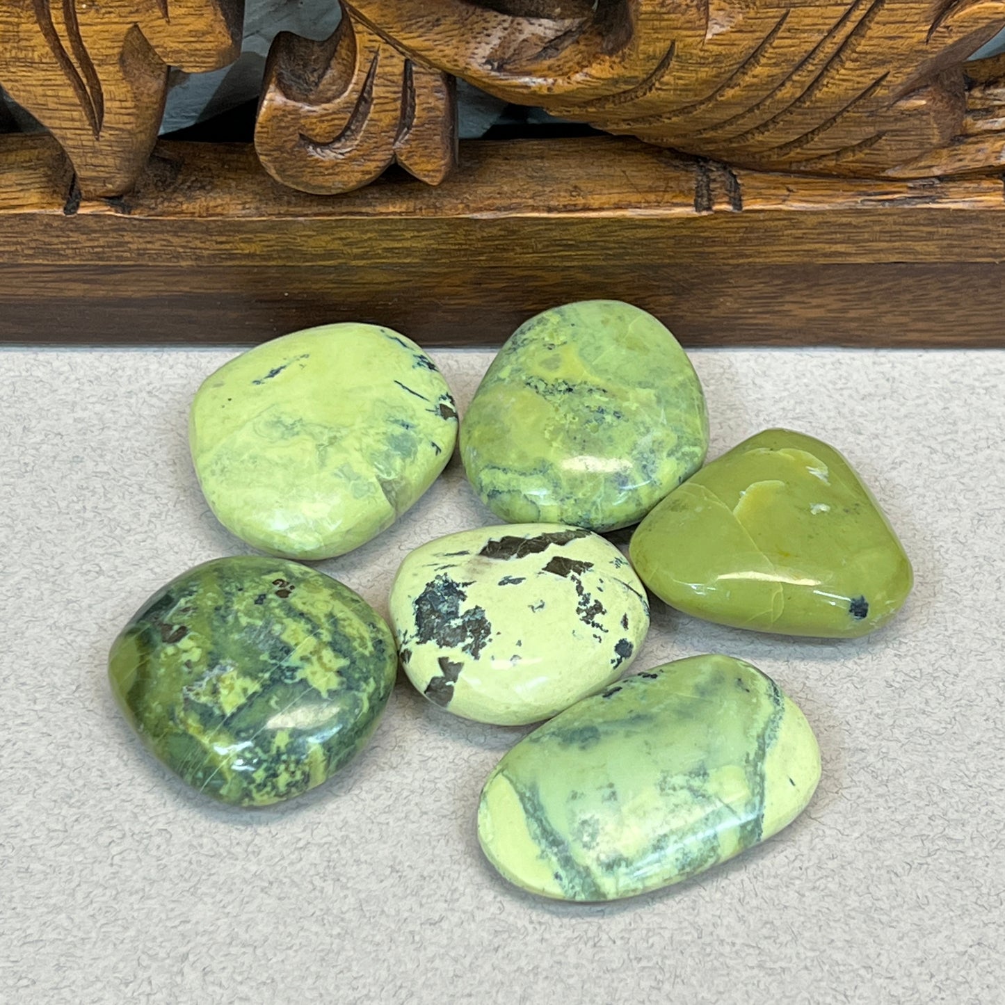 Serpentine Freeform Palm Stones