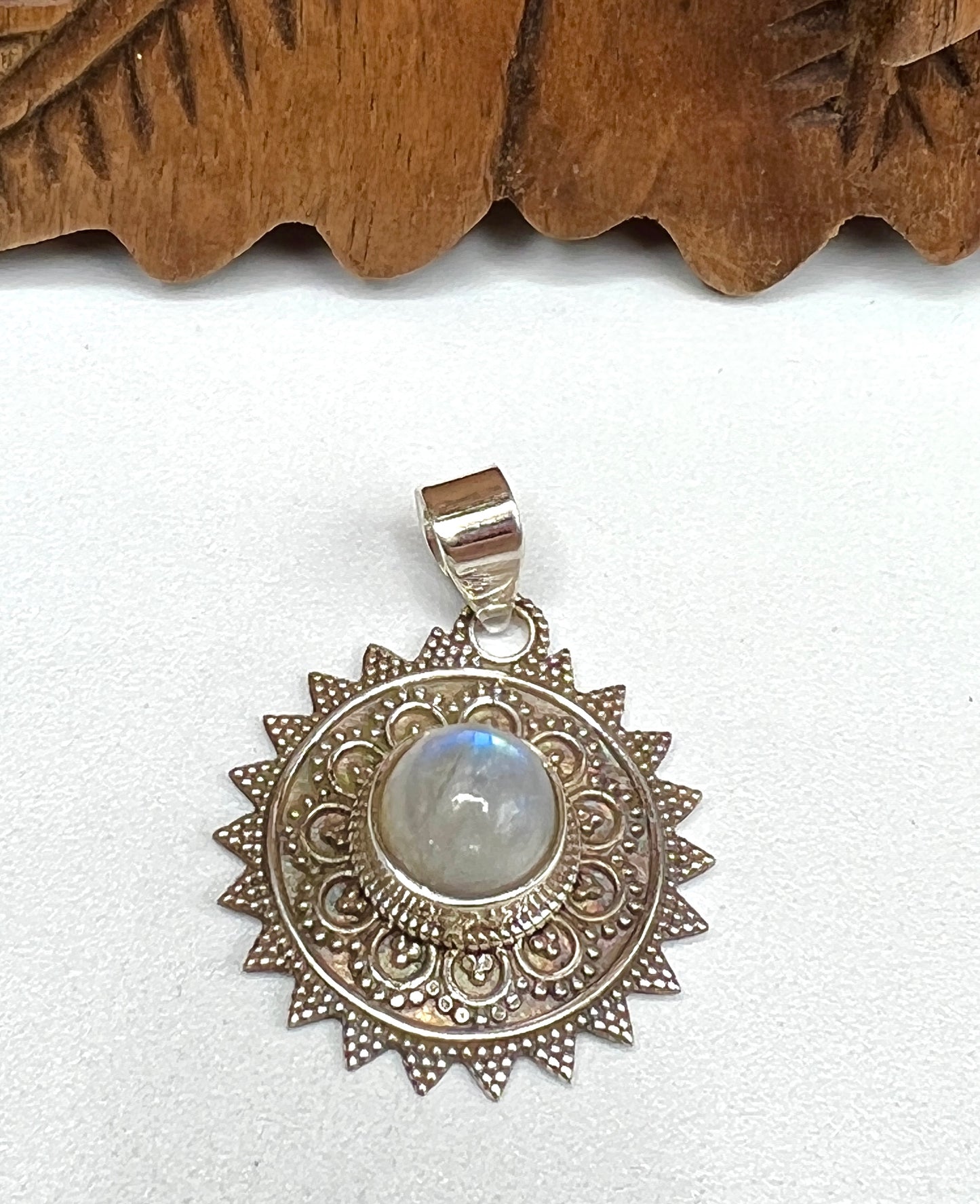 Small Sun Gemstone Pendants